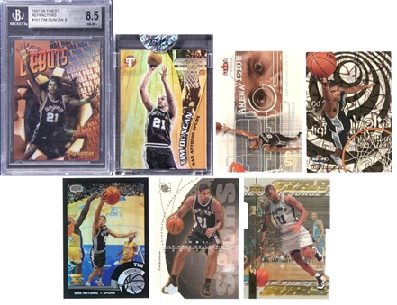 1997-2003 Upper Deck & Assorted Brands Tim Duncan Card Collection (7 Different) Featuring BGS-Graded Rookie Card Example!